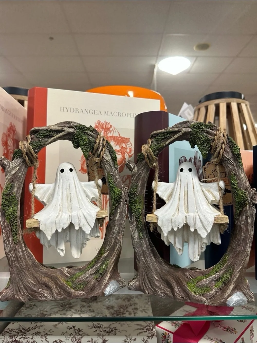 Viral Halloween Ghost on a Swing Halloween Decor by Sweet Street NWT